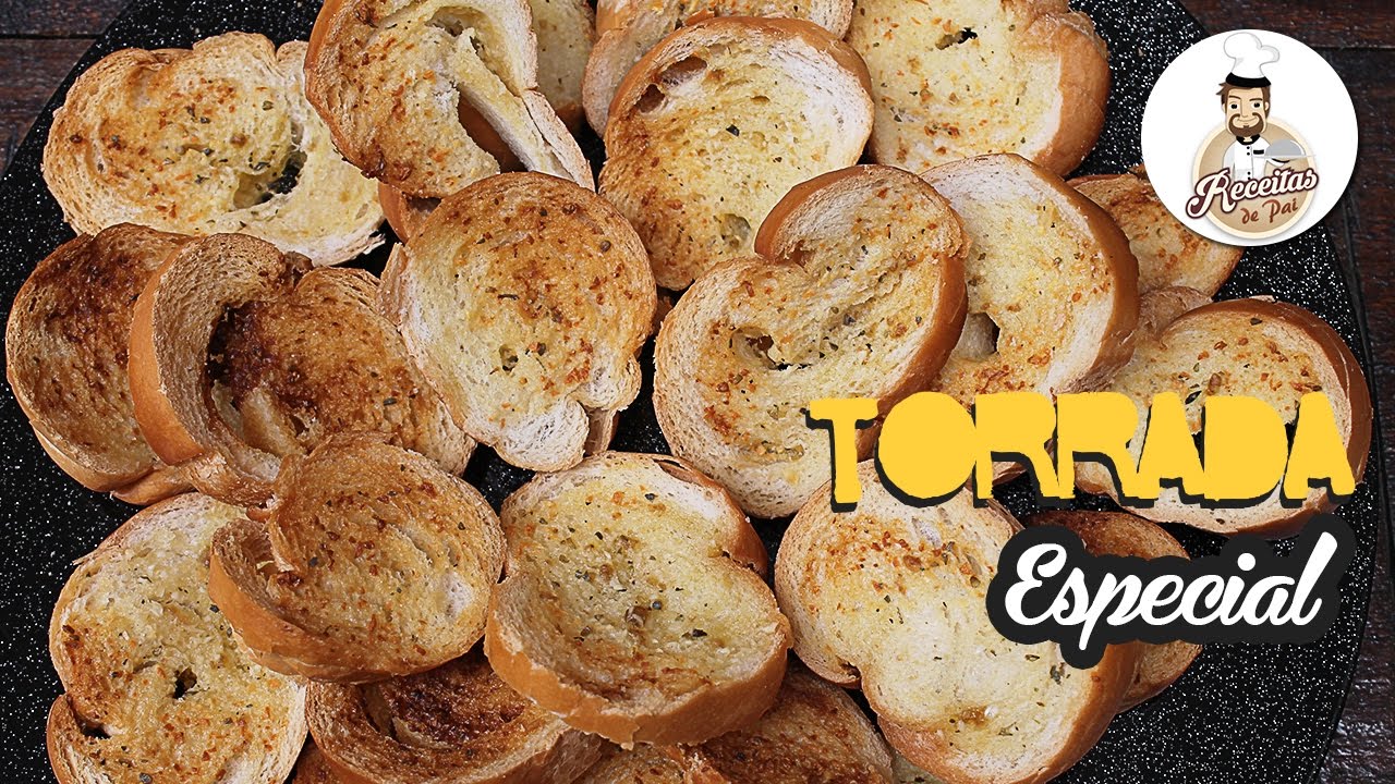 TORRADAS COM PÃO VELHO RECEITA ESPECIAL #115 Receitas de Pai