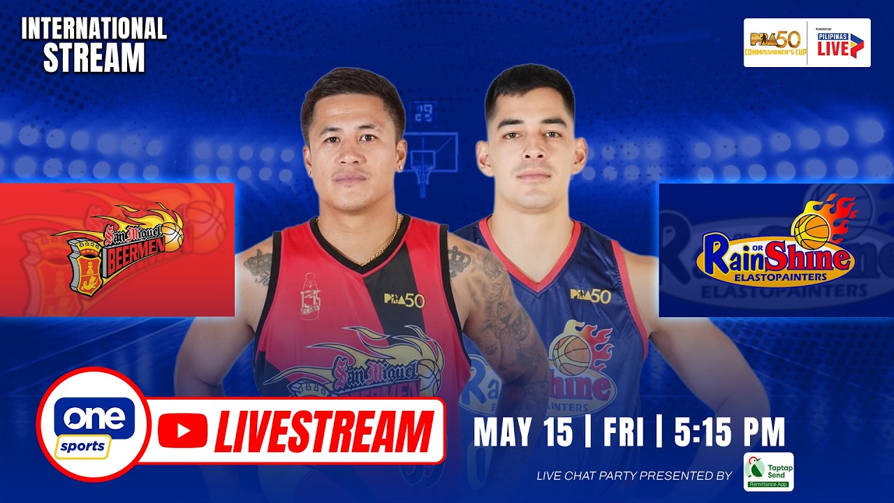 LIVE: SAN MIGUEL vs RAIN OR SHINE | PBA SEASON 50 COMMISSIONER’S CUP | MAY 15, 2026