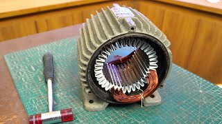 HOW TO REWIND 2 HP 1440 RPM 3 PHASE MOTOR WITH CONNECTION DIAGRAM