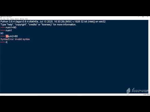 PYTHON IDLE IN TAMIL AND ENGLISH EXPLANATION