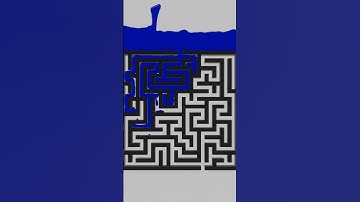 Water solves maze