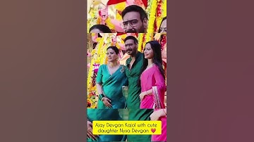 Ajay Devgan Kajol with daughter Nysa #youtubeshorts #shorts #ajaydevgan #kajol