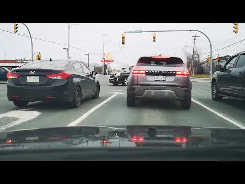 Driving down Torbay Rd to Sobeys St.John's Newfoundland