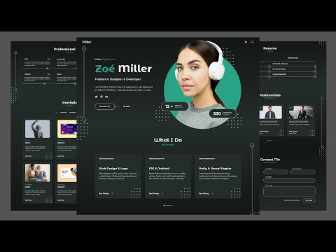 Portfolio Website - Create a Responsive Personal Portfolio Website Using HTML CSS & JavaScript