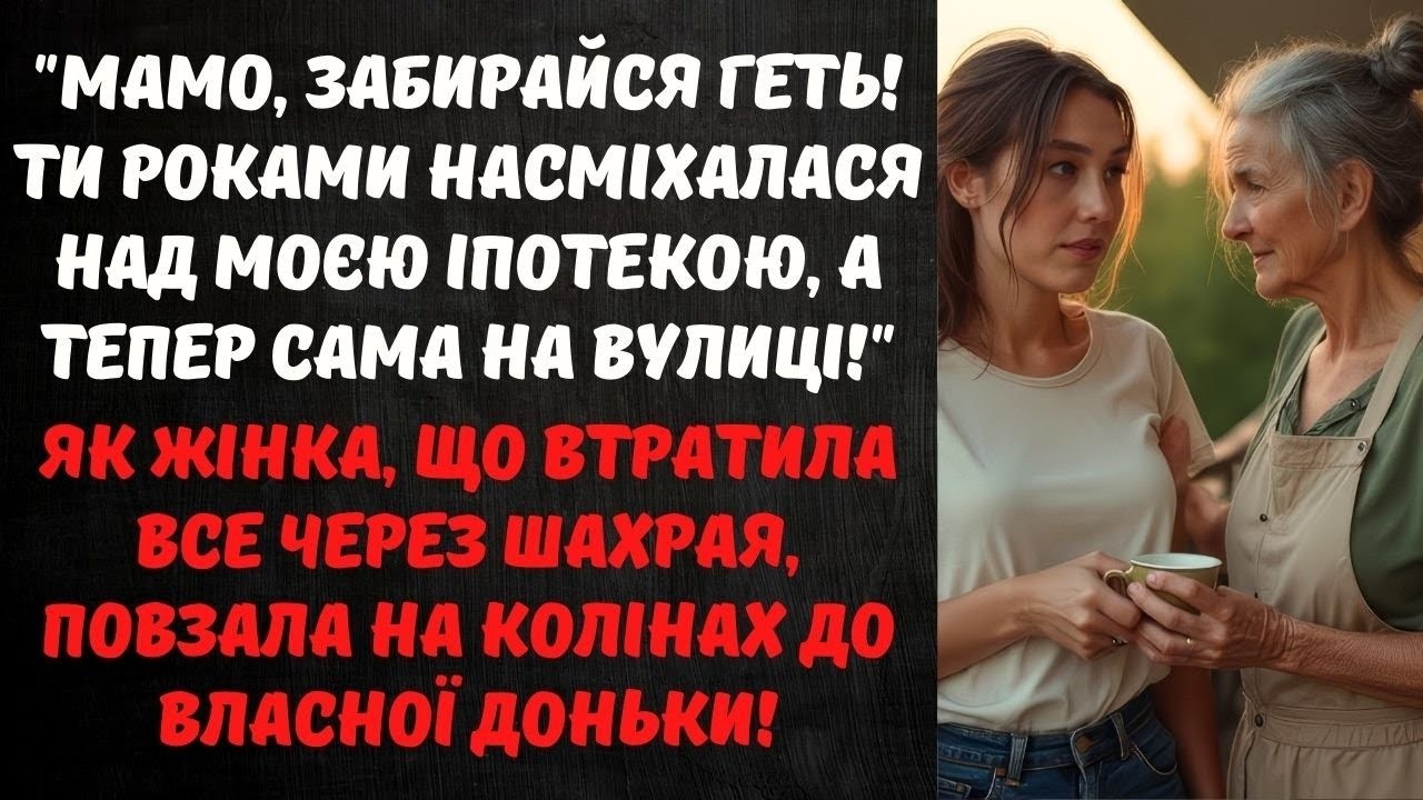 МАТИ ВИГНАЛА МЕНЕ З ДОМУ, А ЧЕРЕЗ РІК САМА СТОЯЛА ПІД МОЇМИ ДВЕРИМА З ВАЛІЗОЮ