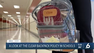 Clear backpack policy