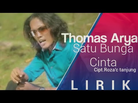 Thomas Arya SATU BUNGA CINTA LIRIK  YouTube