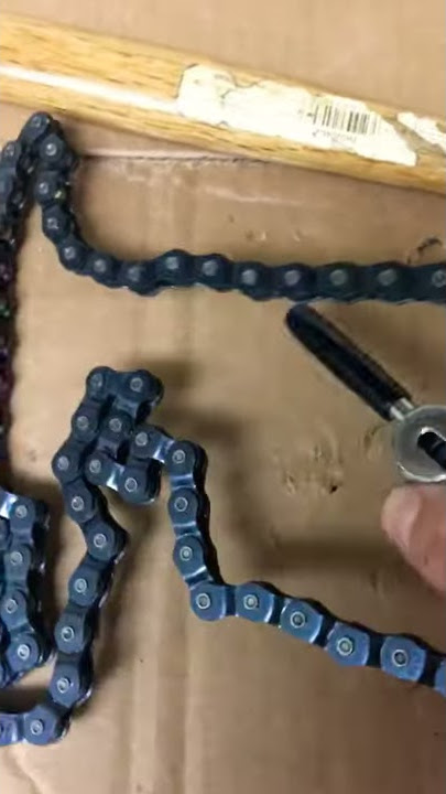 How to put a pin back into a half link chain!