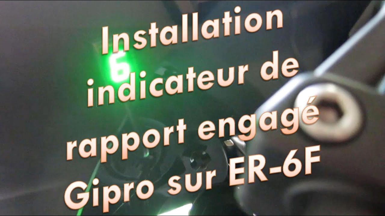 Indicateur rapport engagé kawa GI Pro 4 + support - Équipement moto