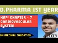 D pharma hap chapter 7 ! Cardiovascular system anatomy and physiology Cardiovascular system in hindi