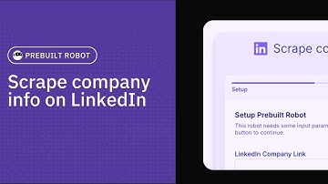 Scrape company info on LinkedIn