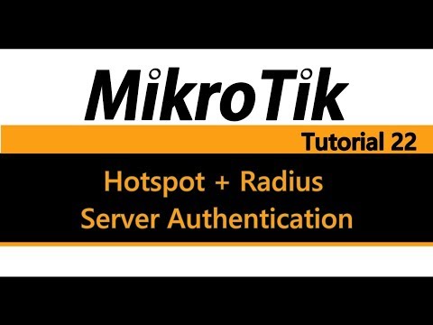 MikroTik Tutorial 22 - How to create a Hotspot with Radius Server Authentication