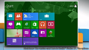 How to zoom in Mozilla® Firefox on a Windows® 8 PC