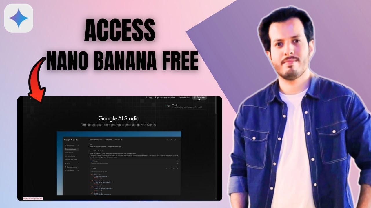 Как получить бесплатный доступ к Nano Banana с помощью Google AI Studio | Пошаговое руководство