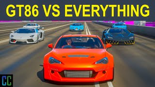 Forza Horizon 4 Toyota Gt86 Vs. Tuned Fastest Hypercars In Fh4 I Koenigsegg, Lamborghini More