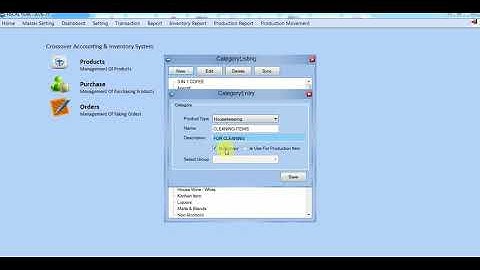 HOW TO CREATE,EDIT AND DELETE CATEGORY OF INVENTORY MODULE