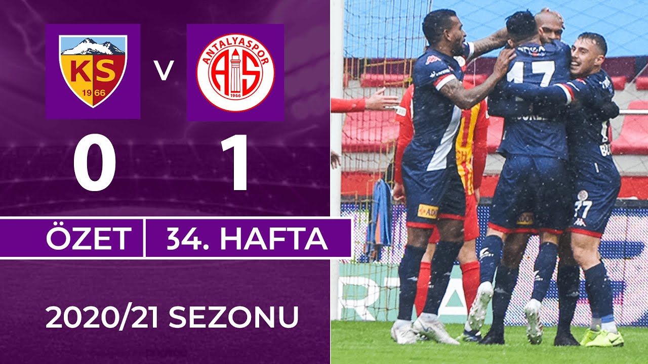 2020-2021 Süper Lig KAYSERİSPOR - ANTALYASPOR 0-1 Maç Özeti