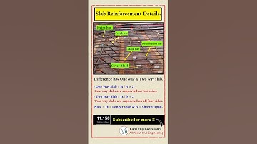 Basic knowledge of civil engineering || Slab reinforcement details || Civil Engineering || RCC slab