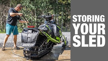 Cleaning and storing your snowmobile for the summer. Very detailed. Summerizing your sled.