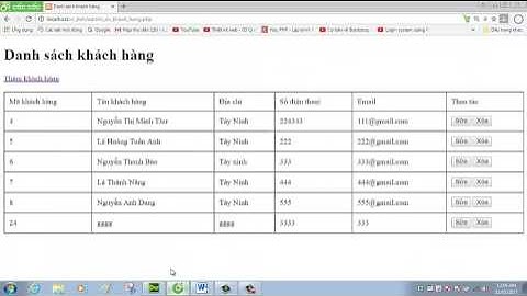 Hướng dẫn thêm sửa xóa bằng php và mysqli