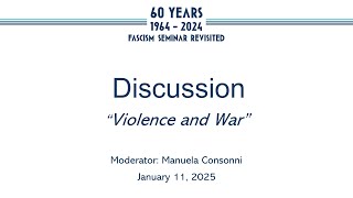Annette Becker, Sven Reichardt, Omer Bartov, Discussion: Violence and War