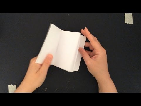 So einfach bastelst du ein Büchlein aus einem Blatt Papier