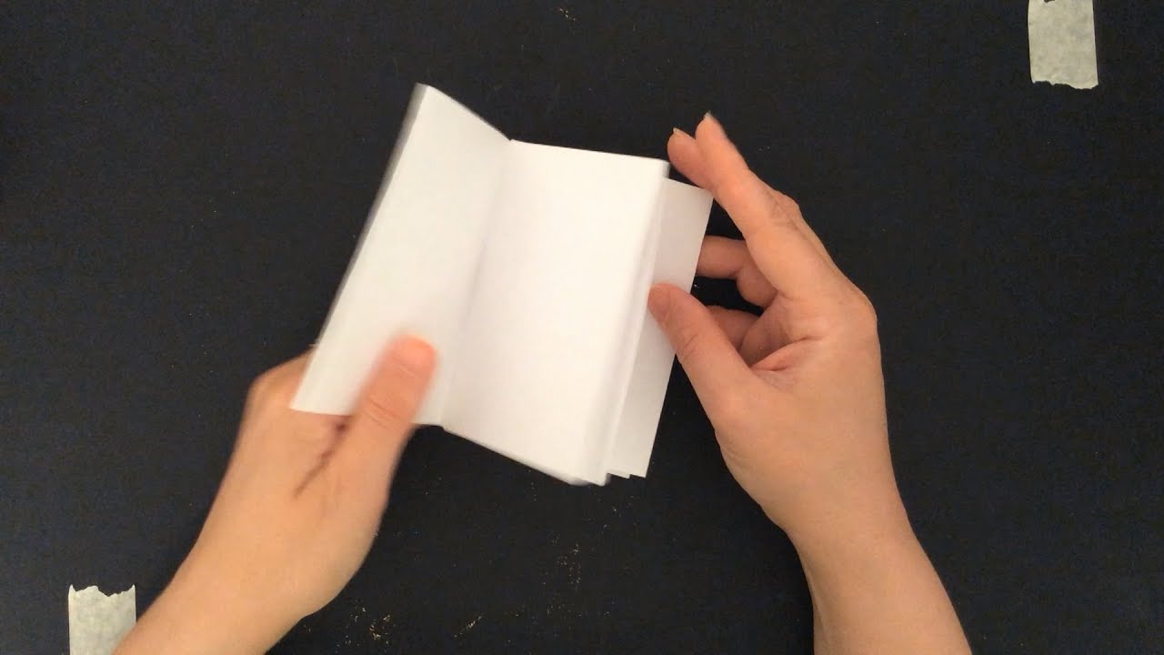 HOW TO MAKE A BOOK FROM A SINGLE SHEET OF PAPER 