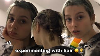 stupid little video nobody asked for of me doing my hair