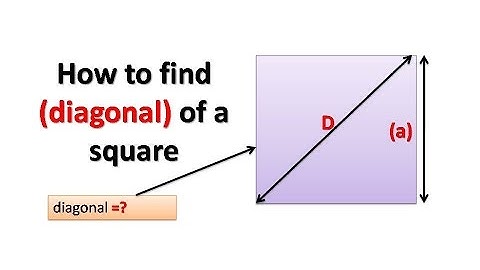 How to find the (diagonal) of a square