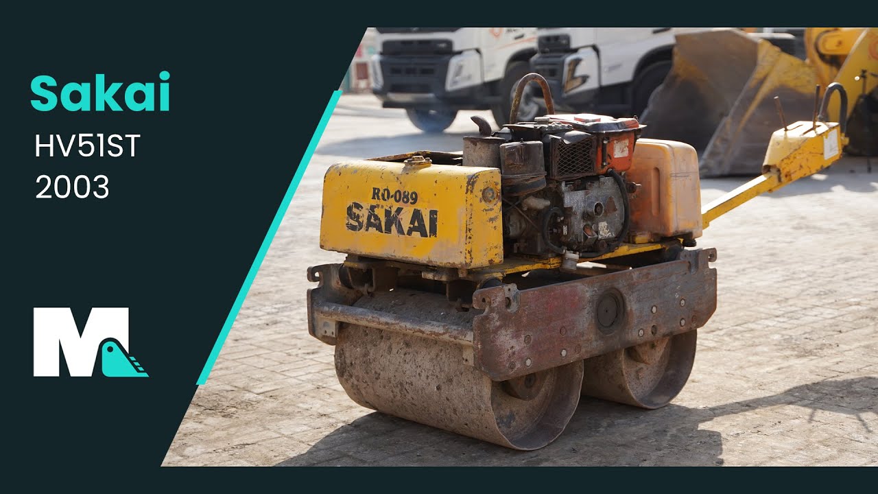 Sakai HV51ST Walk-Behind Smooth Double-Drum Roller | 2003