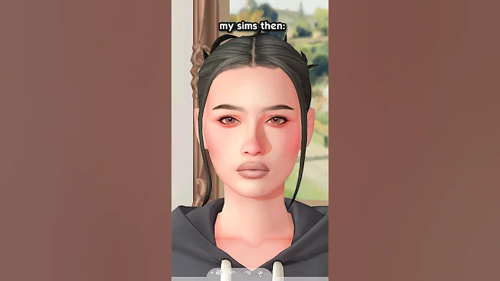 my sims then vs now 😭| the sims 4 #sims #thesims4 #sims4 #shorts