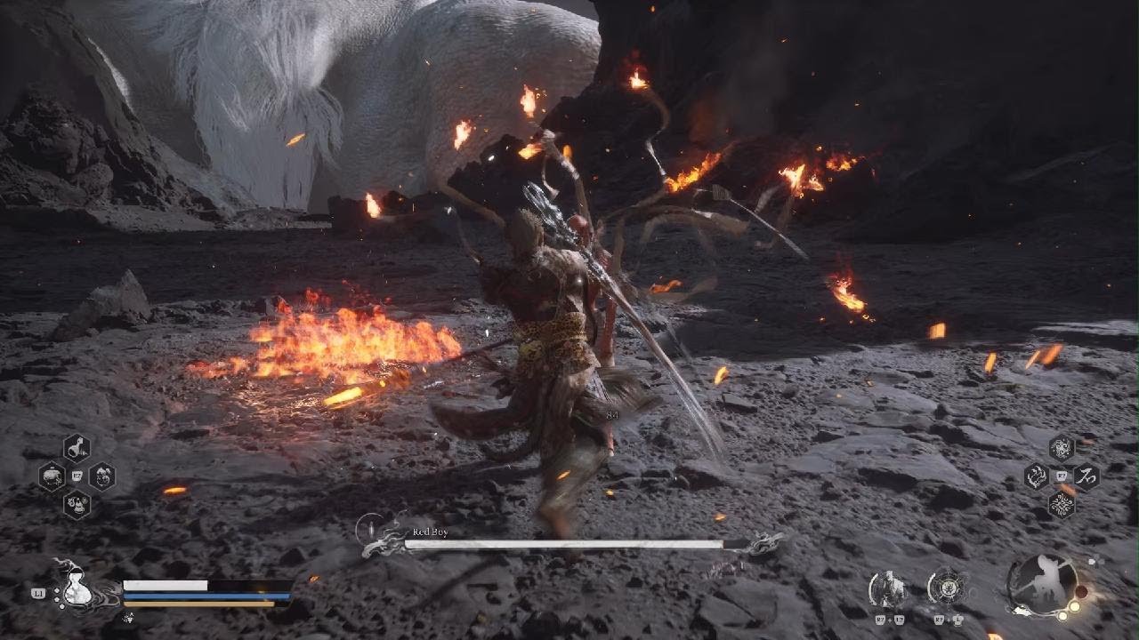 Black Myth: Wukong Ch. 5 End Red Boy, Yaksha King Boss Fights