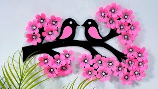 Beautiful and easy wall hanging craft | Paper craft for home decoration | Paper flower wall decor