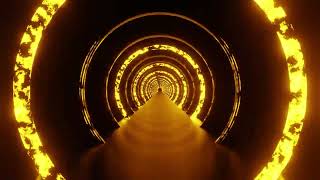 Rotating Neon Light Round Glowing Tunnel VJ Loops