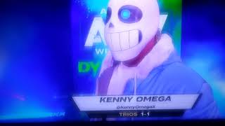 Kenny Omega comes out on AEW As Sans