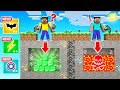 DIGGING Straight DOWN for SUPER POWERS in Minecraft