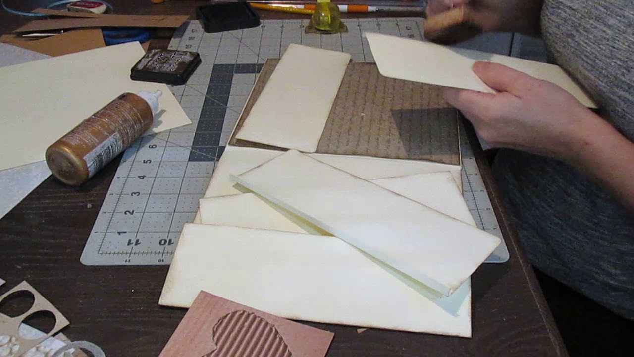 Scrapbooking tutorial Making a waterfall with flap page scrapbooking tiendas