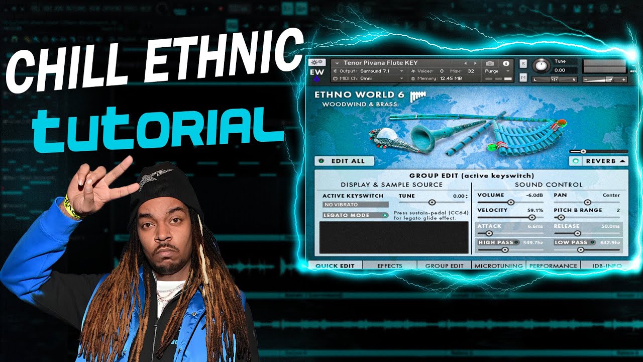 Making Chill and Emotional Ethnic Beat For Young Thug | Inspired by Wheezy, 808 mafia, Cubeatz