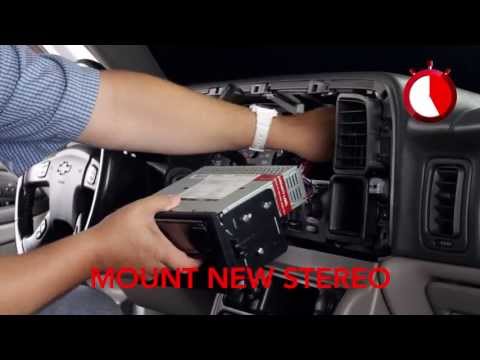 Basic installation of an aftermarket stereo into a GM vehicle