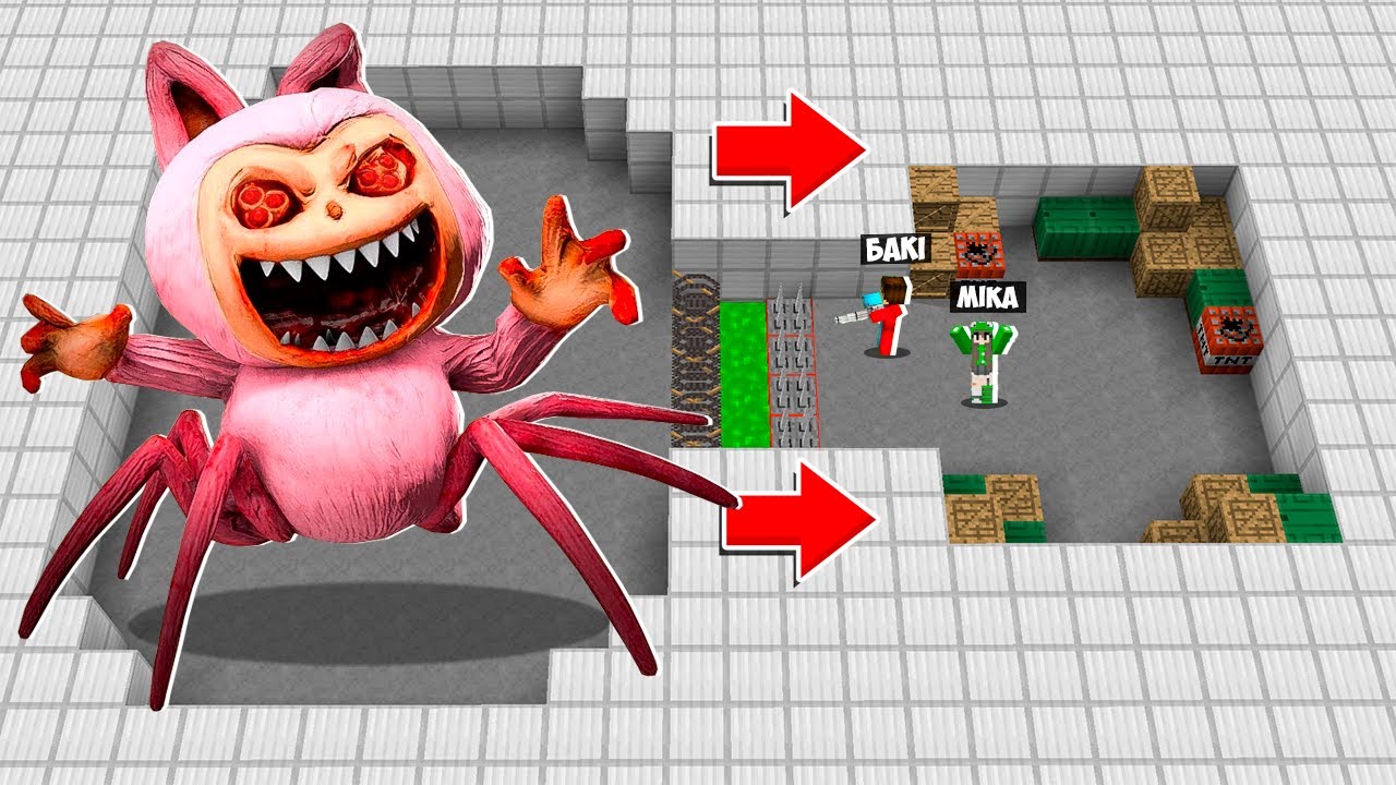 🇺🇦 АРМІЯ 1000 ЛАБУБУ ПАУК ПРОТИ ПРО І ДІВЧИНИ В МАЙНКРАФТ! БИТВА LABUBU SPIDER MINECRAFT