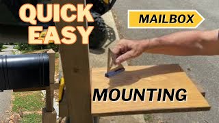 Mailbox Installation Without Brackets | DIY Tutorial