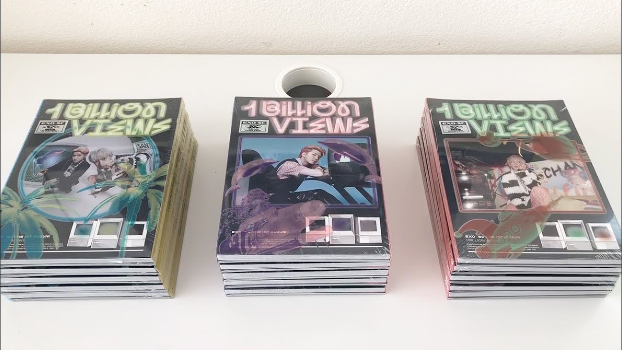 Komeri Card Exo Sc 1 Billion Views Album Versions [Unboxing] EXO