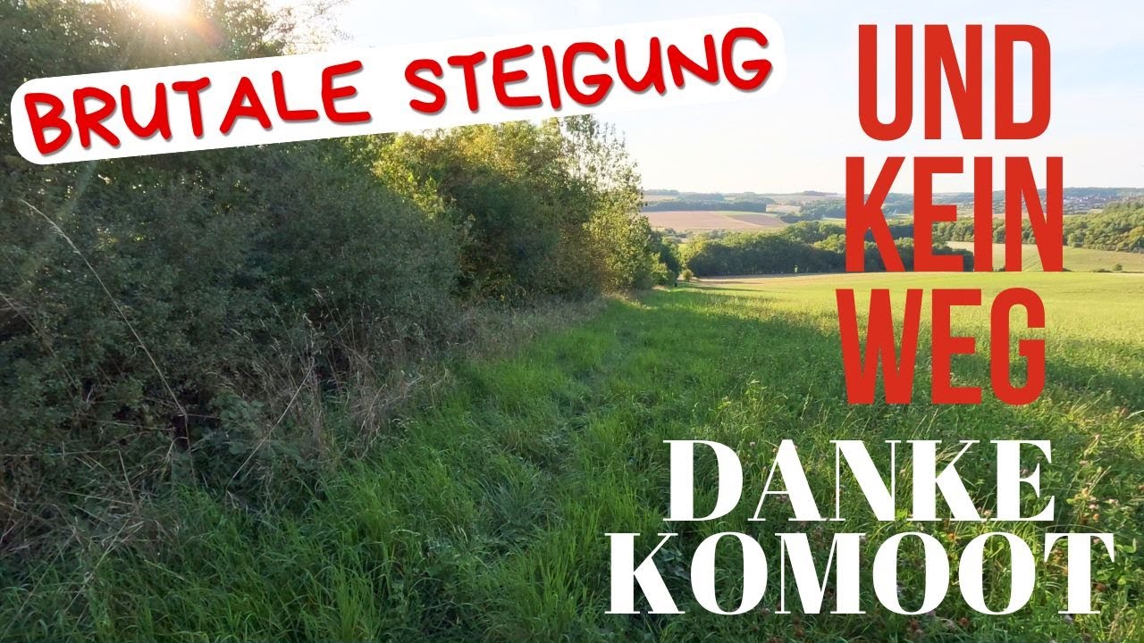 Brutale Steigung und kein Weg - Danke Komoot - Tag 2 Radreise 2025 #radreise #radtour