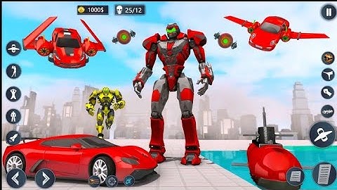 Robot Car Flight Dinosaur Games 3d