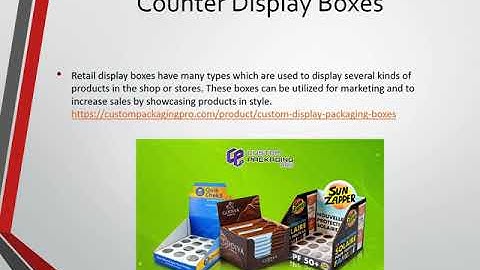 Cardboard Display Boxes | Retail Display Boxes | Custom Packaging