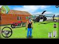 Police Helicopter and Motorbike Driving in Open World Game - Android Gameplay