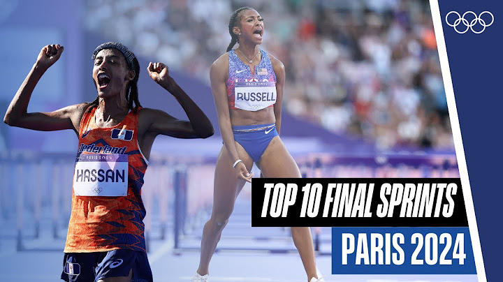 10 Incredible Final Sprints in Athletics at #Paris2024 🏃‍♂️💨 | Top Moments