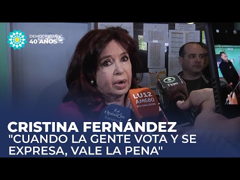 Cristina Kirchner votó en Río Gallegos