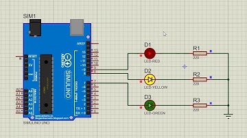 Membuat Simulasi di Proteus - Menyalakan 3 Lampu LED Secara Bersamaan Menggunakan Arduino