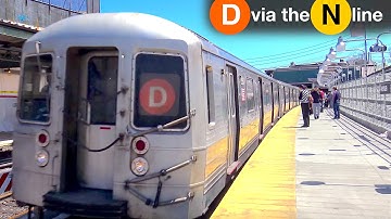 ⁴ᴷ D Trains Rerouted via the N Line Action